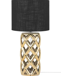 Lampa stołowa SELJA Ceramika Złoty