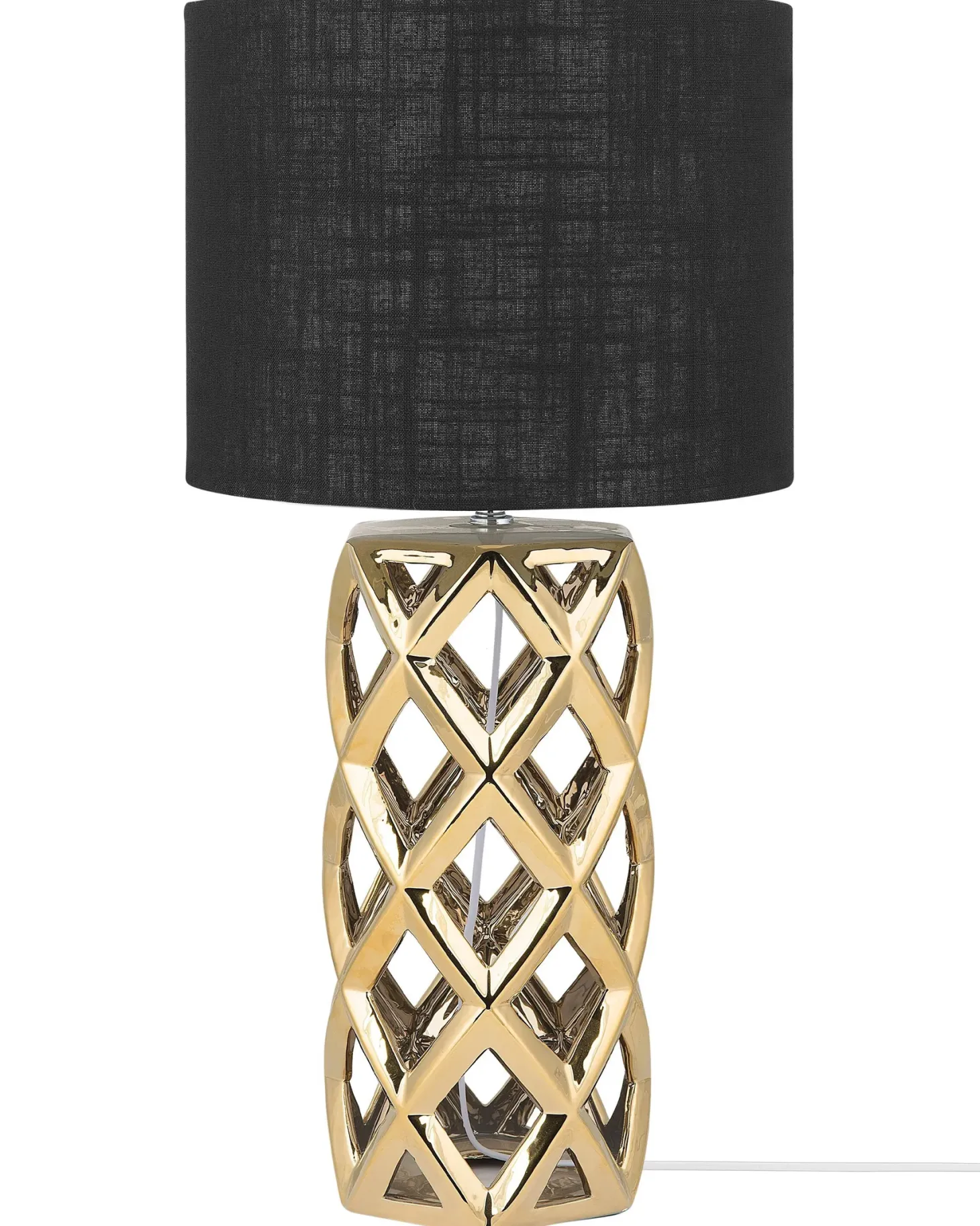 Lampa stołowa SELJA Ceramika Złoty