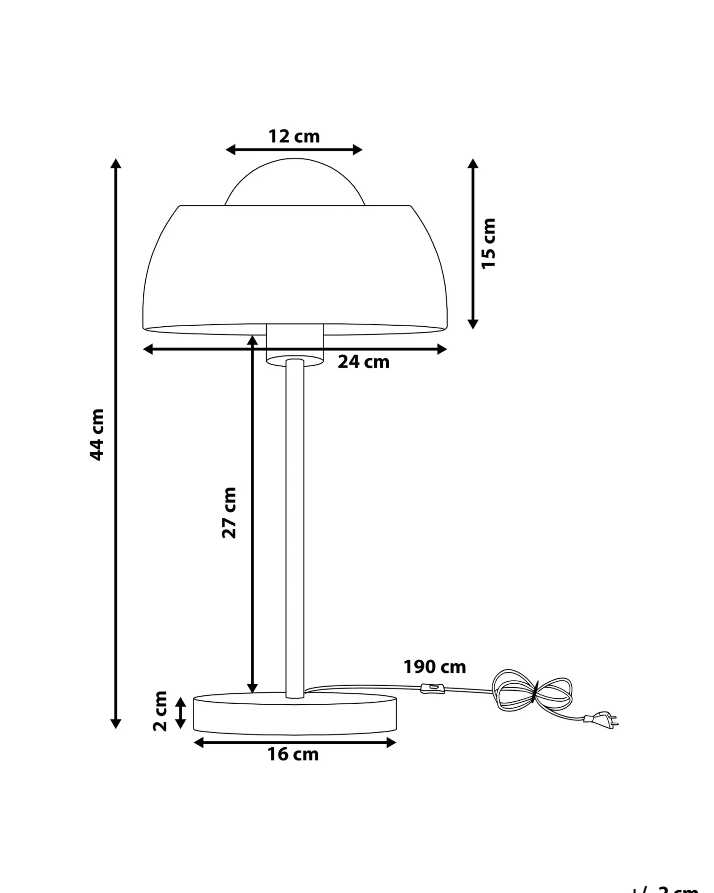 Lampa stołowa SENETTE Metal Czarny