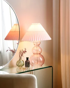 Lampa stołowa SENGWA Szkło Różowy