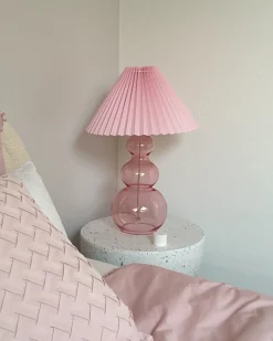 Lampa stołowa SENGWA Szkło Różowy