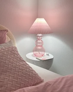 Lampa stołowa SENGWA Szkło Różowy