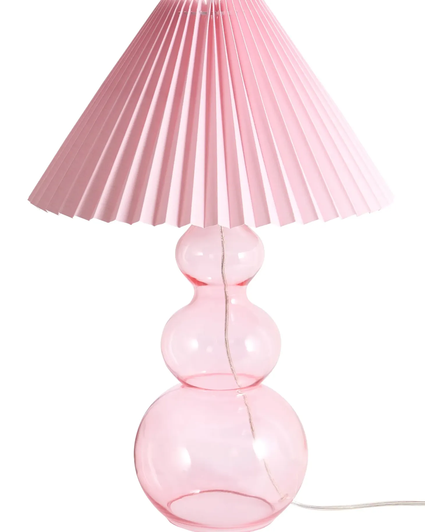 Lampa stołowa SENGWA Szkło Różowy