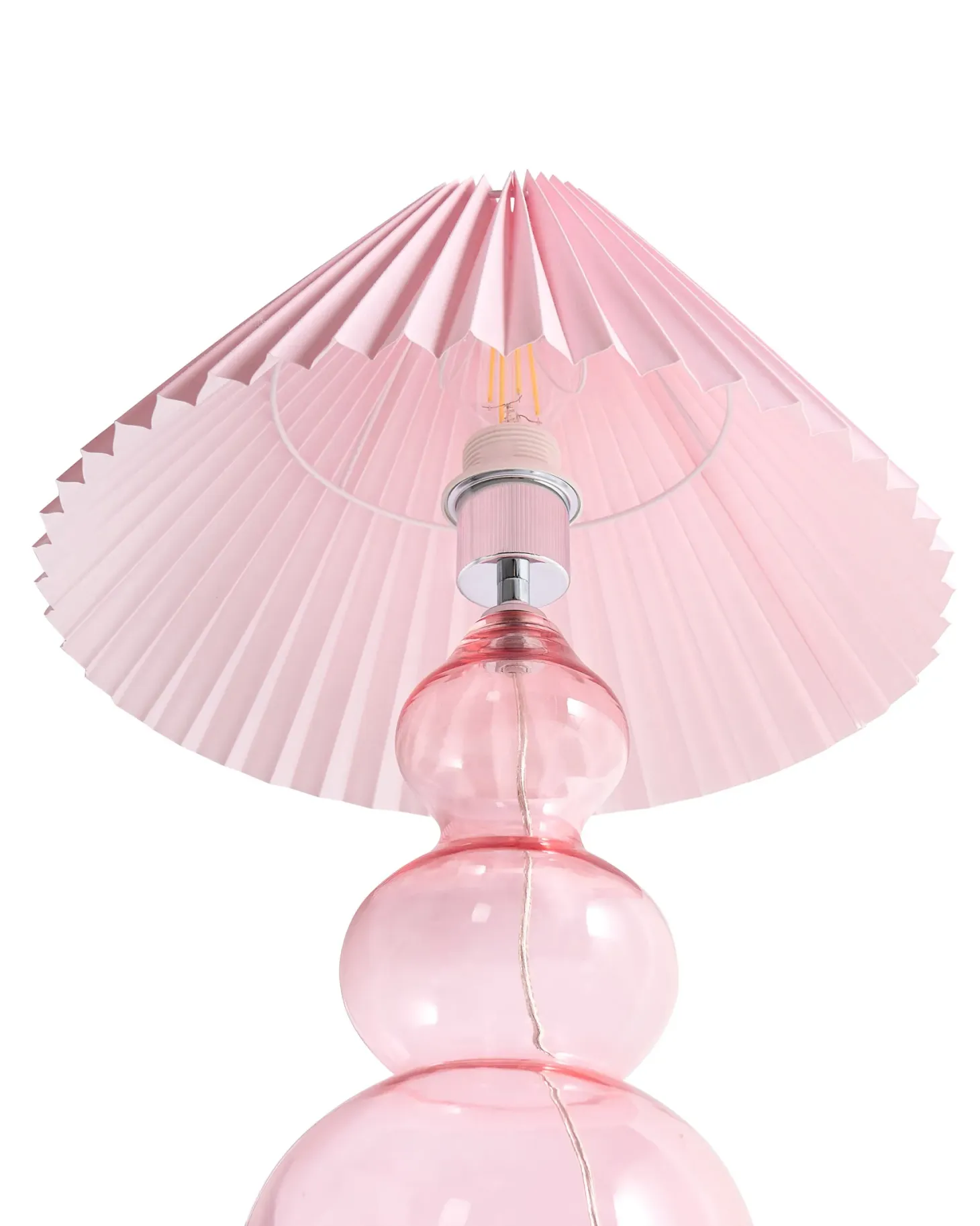 Lampa stołowa SENGWA Szkło Różowy