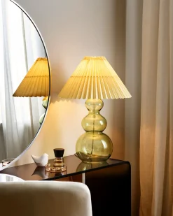 Lampa stołowa SENGWA Szkło Zielony