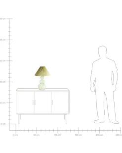Lampa stołowa SENGWA Szkło Zielony
