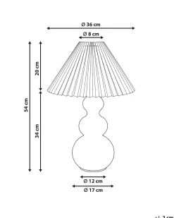 Lampa stołowa SENGWA Szkło Zielony