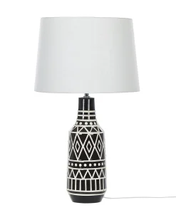 Lampa stołowa SHEBELLE Ceramika Czarny