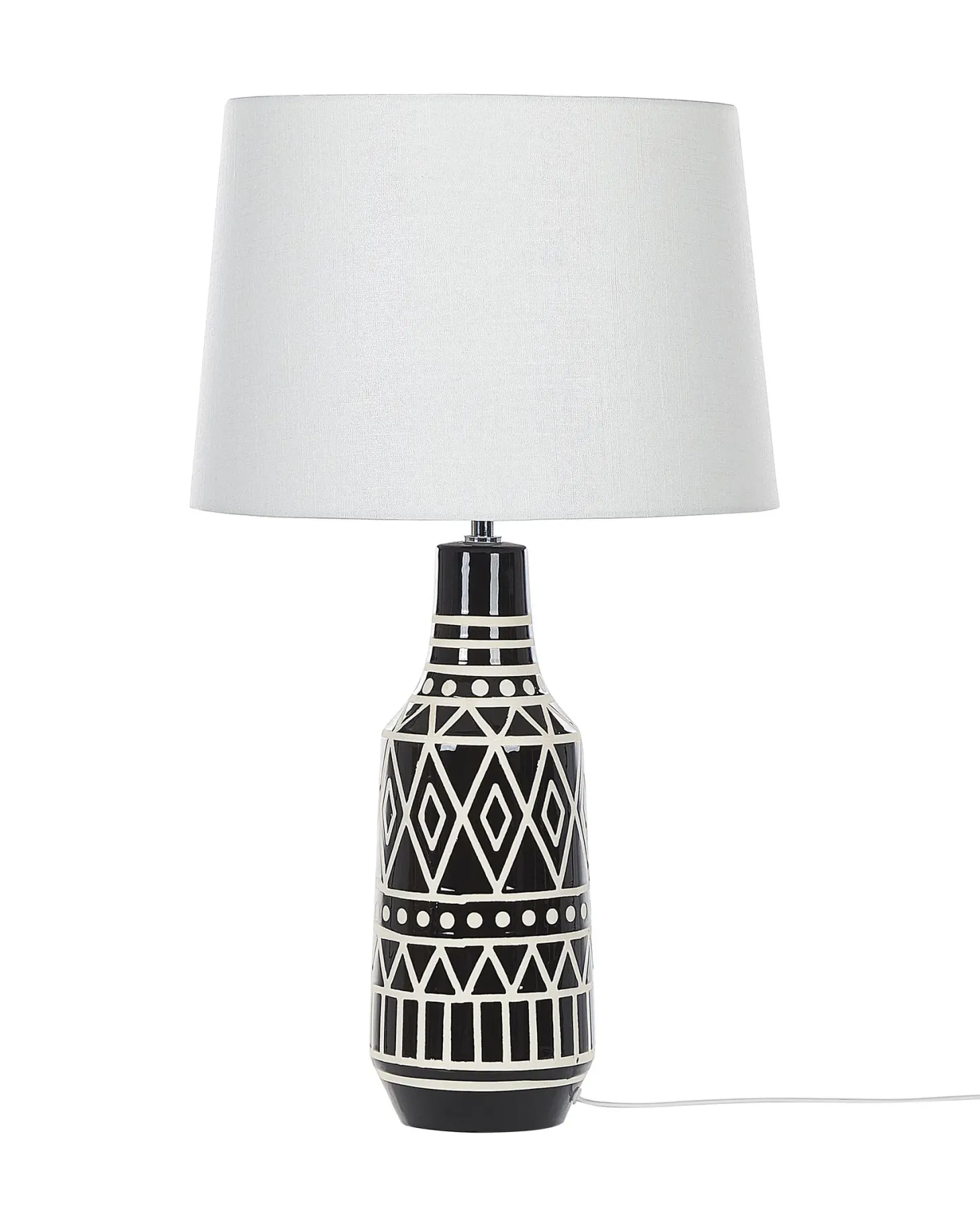 Lampa stołowa SHEBELLE Ceramika Czarny