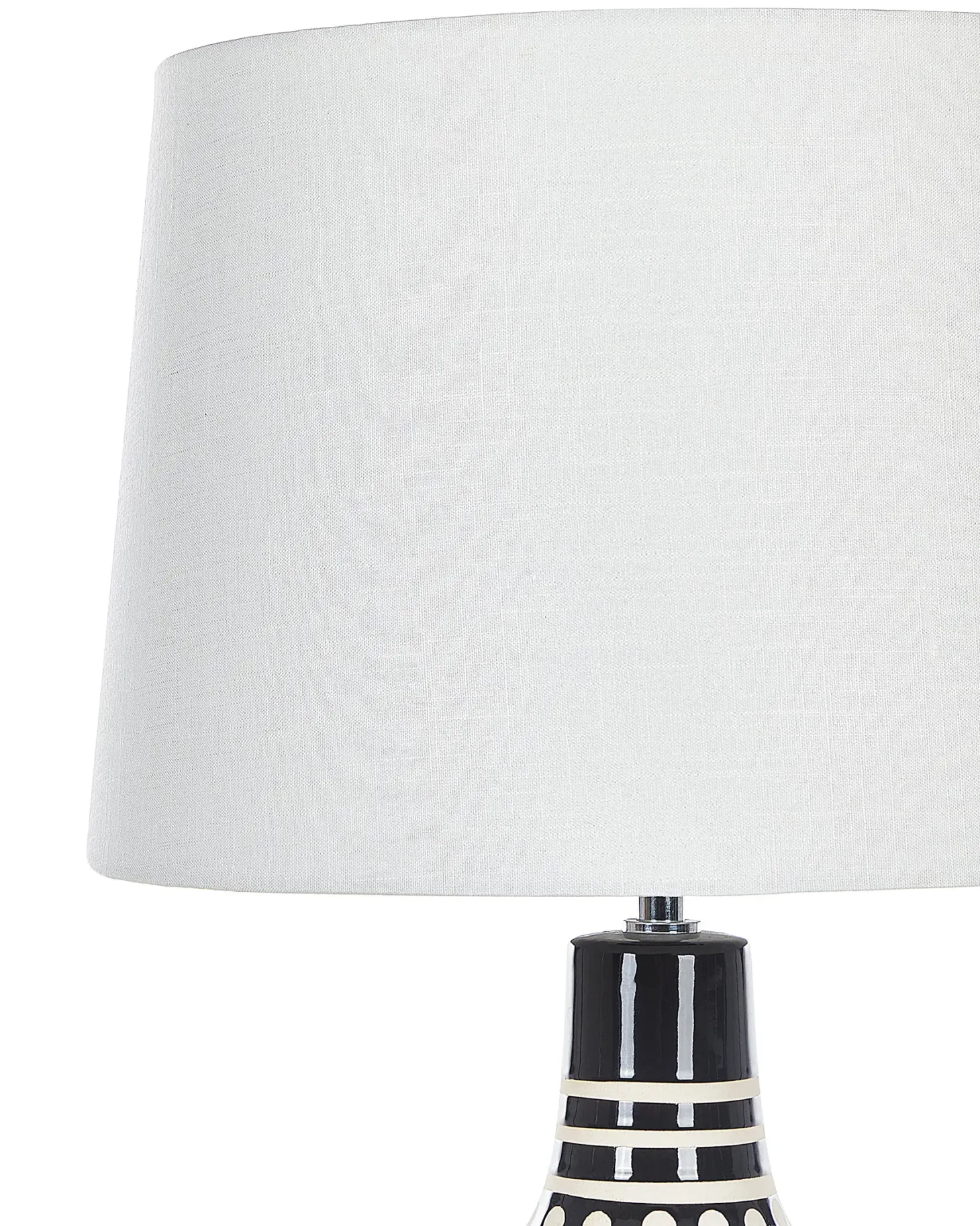 Lampa stołowa SHEBELLE Ceramika Czarny