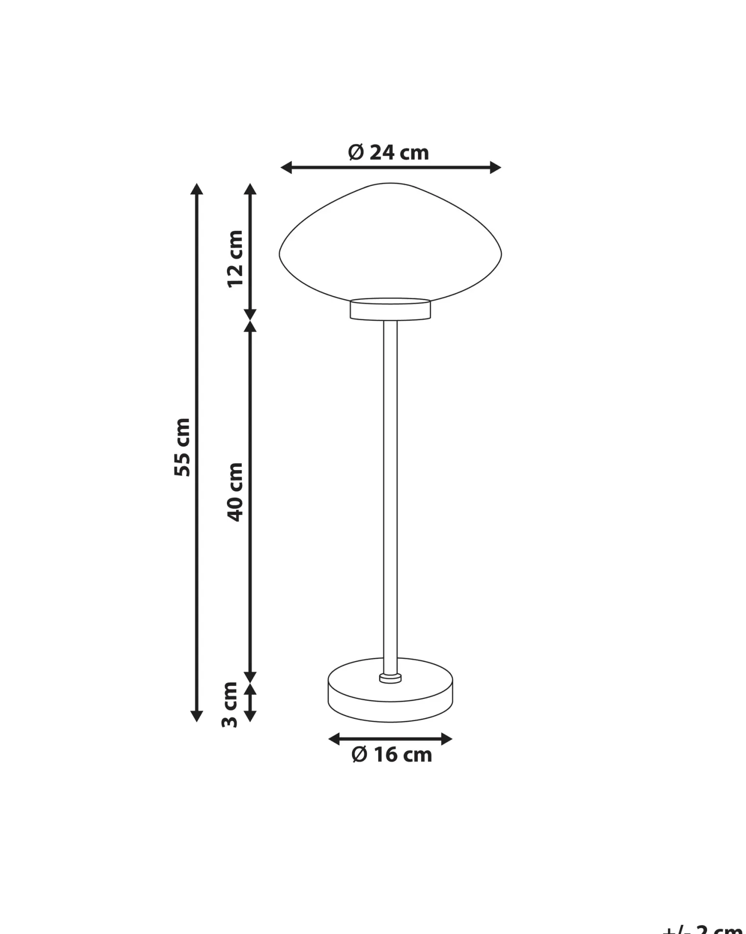 Lampa stołowa SIBUN Metal Czarny