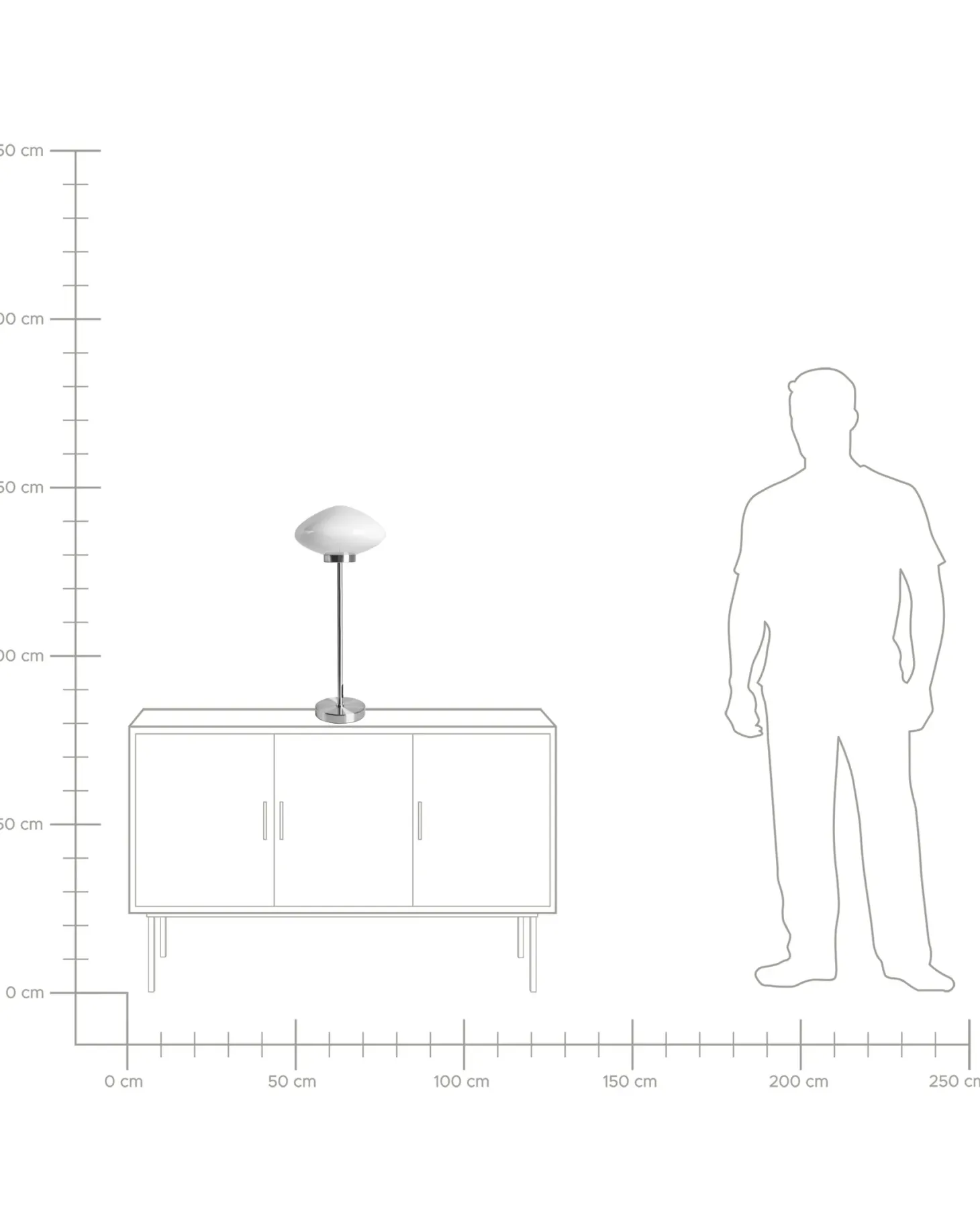 Lampa stołowa SIBUN Metal Srebrny