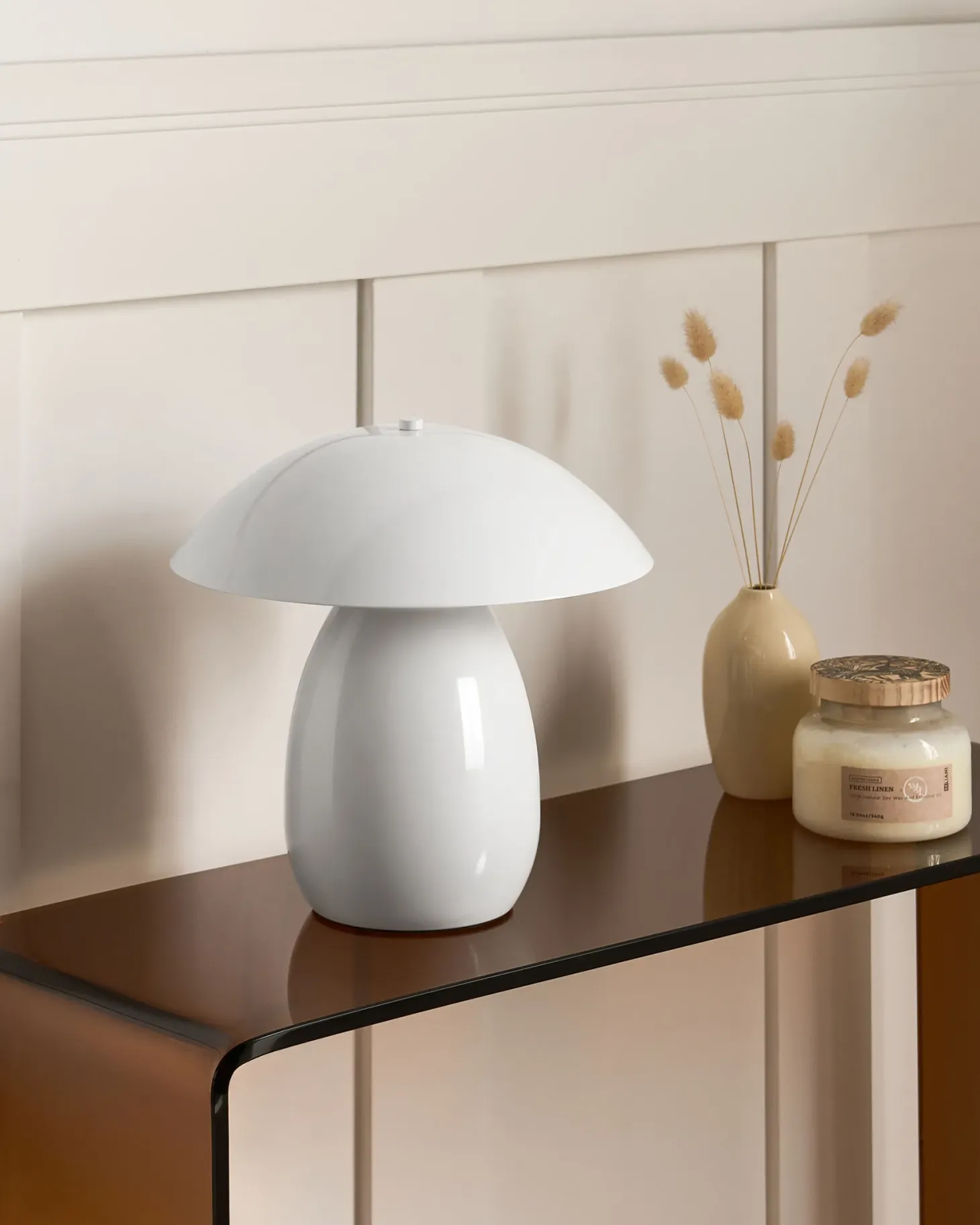 Lampa stołowa SIGI Metal Biały