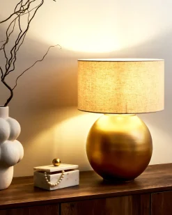 Lampa stołowa SOBRAMATI Metal Mosiężny