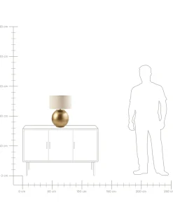 Lampa stołowa SOBRAMATI Metal Mosiężny