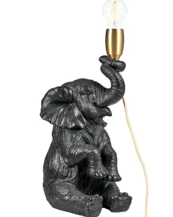 Lampa stołowa Słoń FORTUNA Czarny