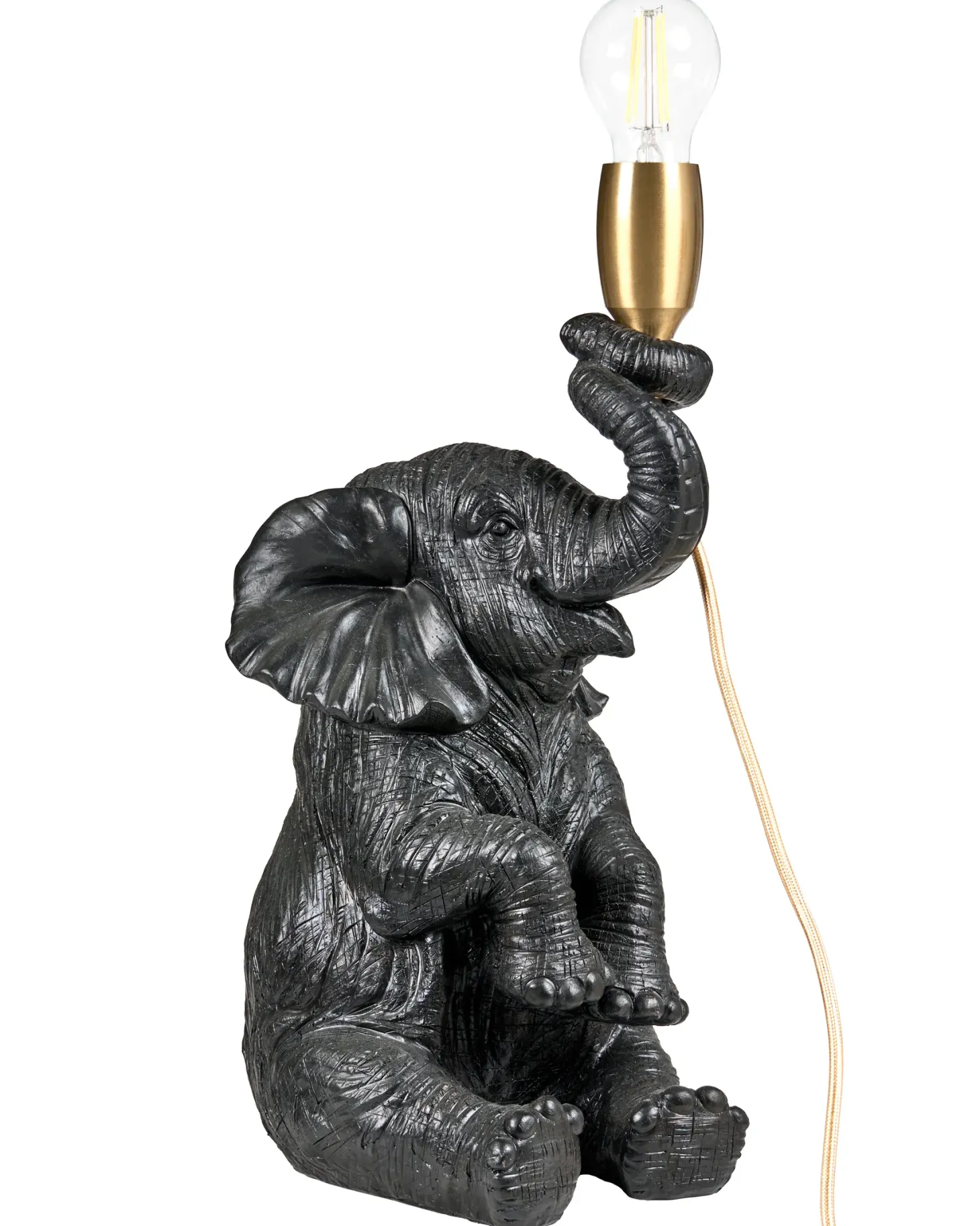 Lampa stołowa Słoń FORTUNA Czarny