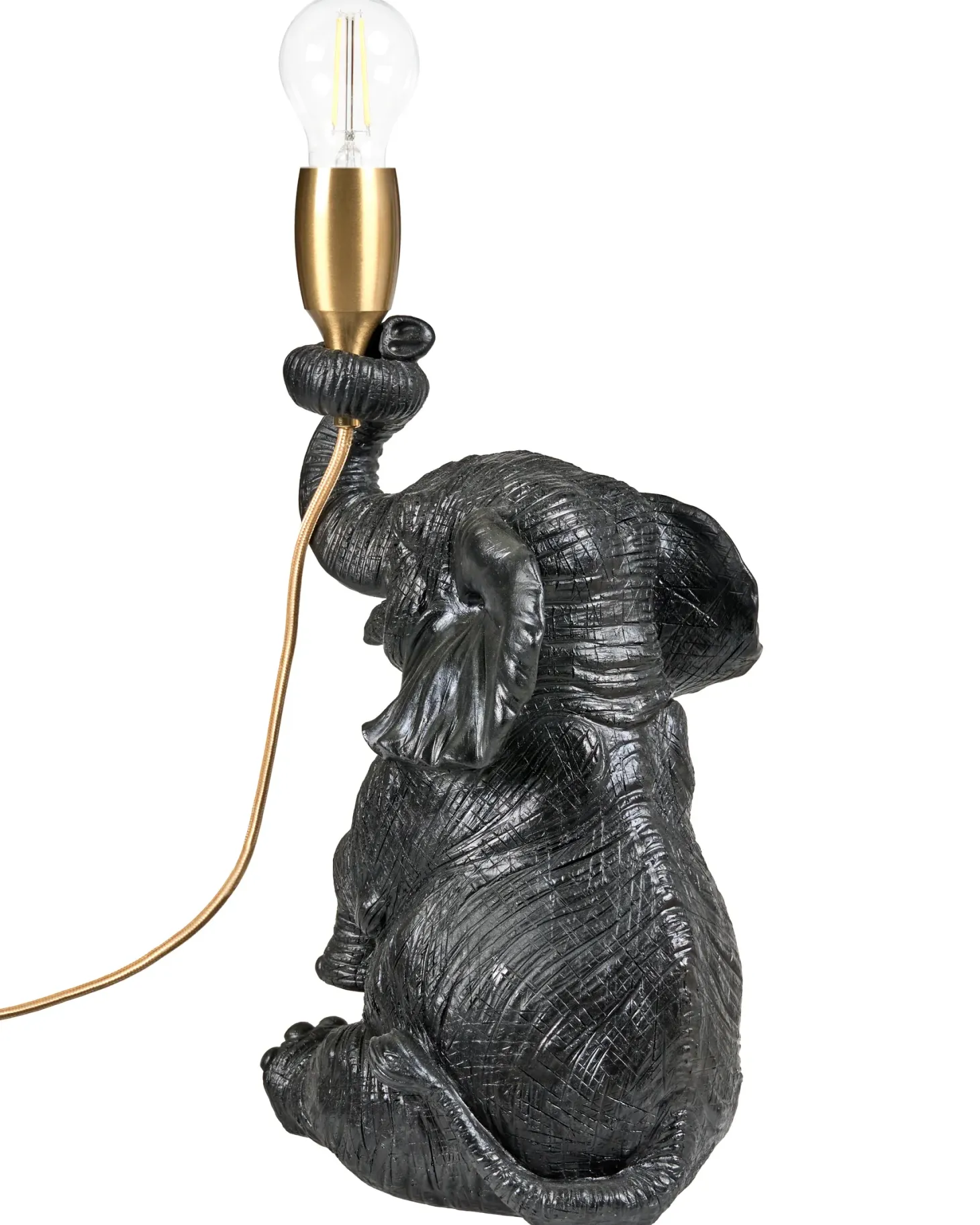 Lampa stołowa Słoń FORTUNA Czarny