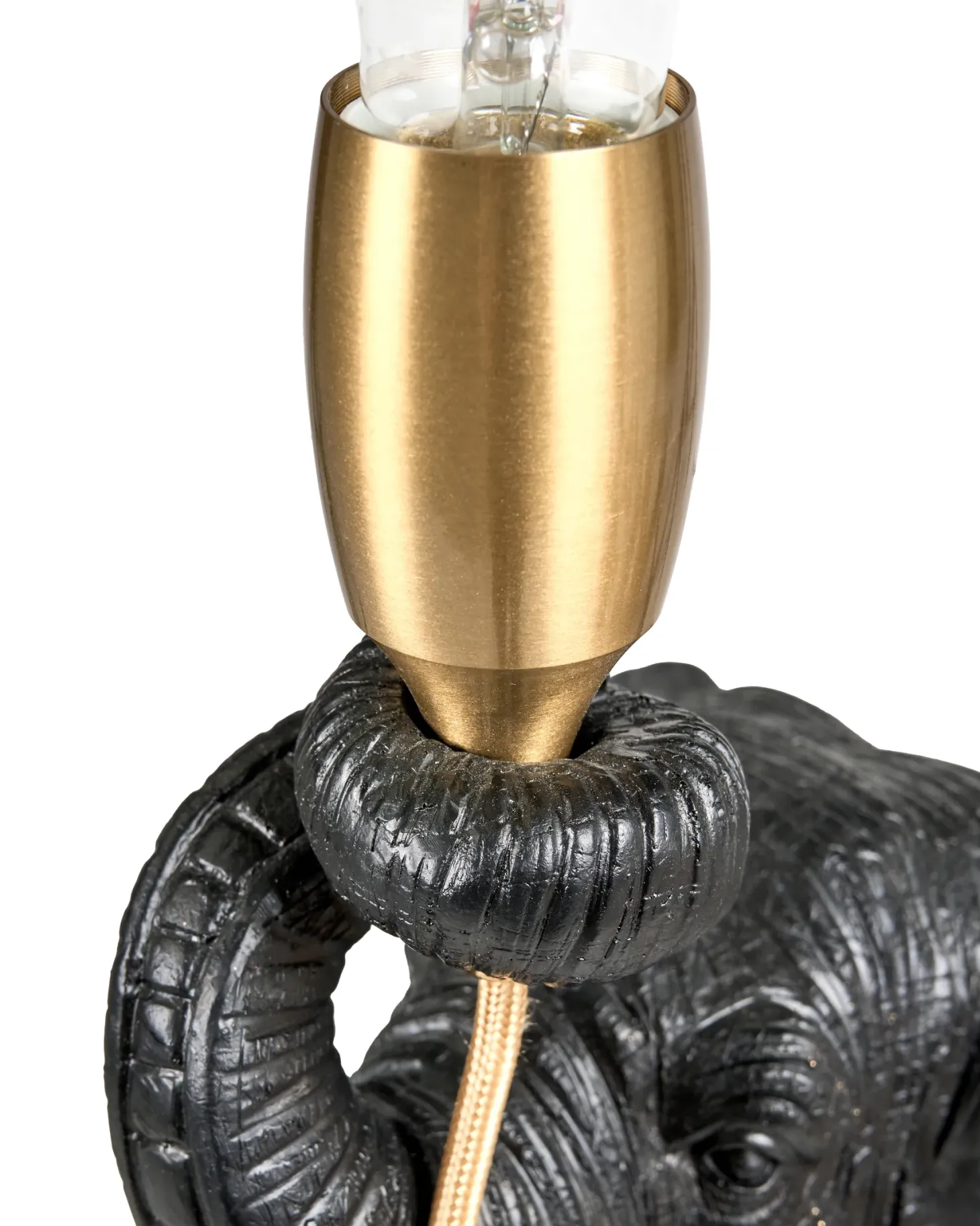 Lampa stołowa Słoń FORTUNA Czarny