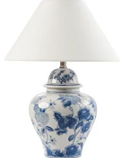 Lampa stołowa SORRAIA Porcelana Biały/ niebieski