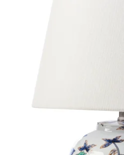 Lampa stołowa SUNJA Porcelana Biały/ niebieski