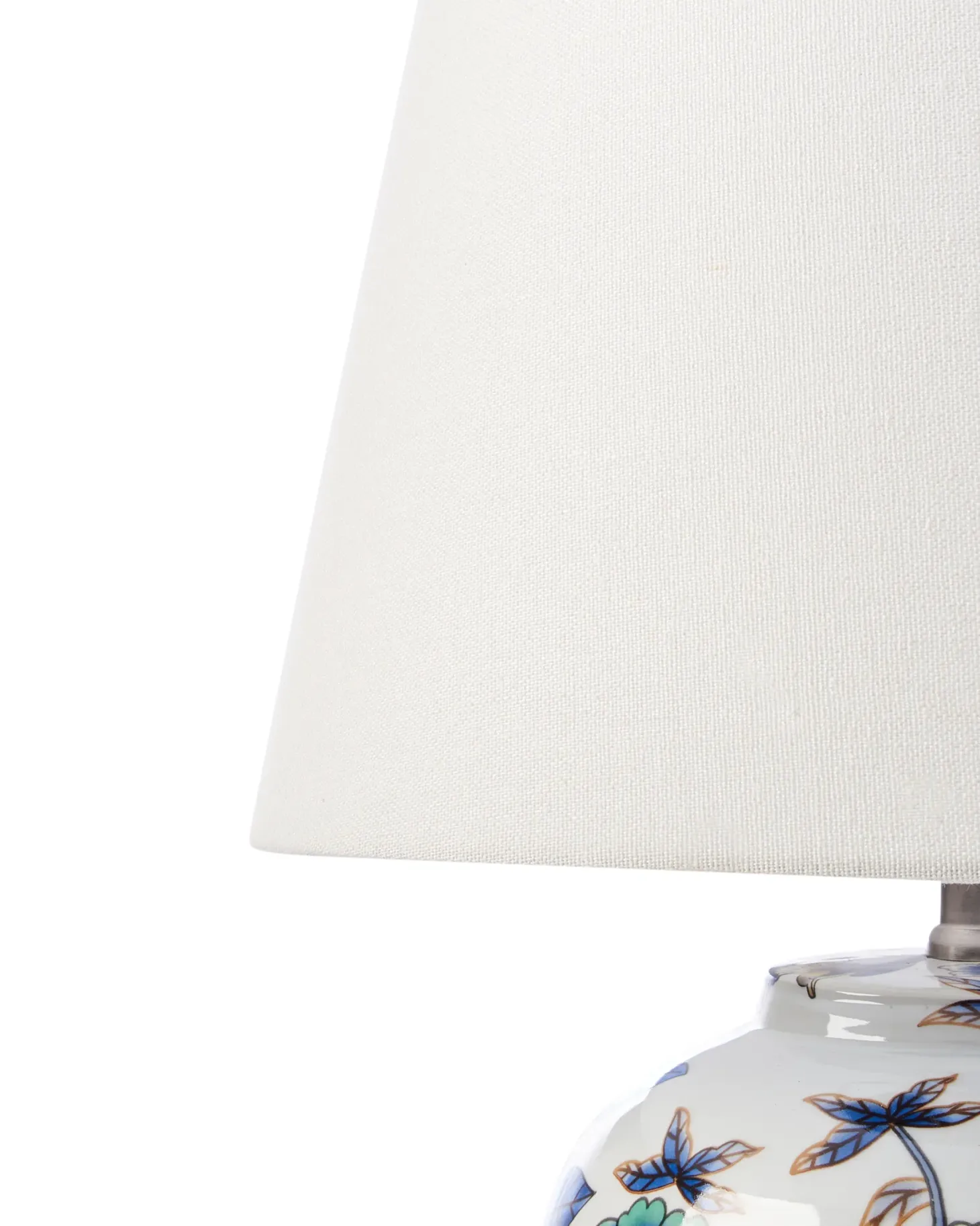Lampa stołowa SUNJA Porcelana Biały/ niebieski