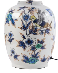 Lampa stołowa SUNJA Porcelana Biały/ niebieski