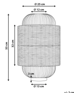 Lampa stołowa TANGANYIKA Rattan Naturalny
