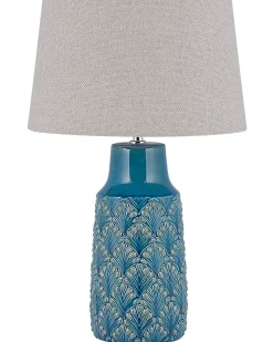 Lampa stołowa THAYA Ceramika Niebieski