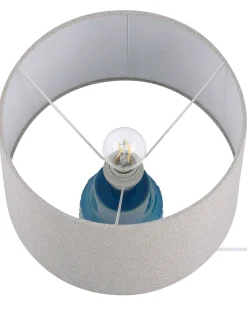 Lampa stołowa THAYA Ceramika Niebieski