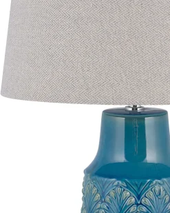 Lampa stołowa THAYA Ceramika Niebieski