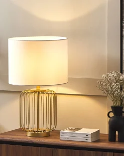 Lampa stołowa THOUET Metal Złoty
