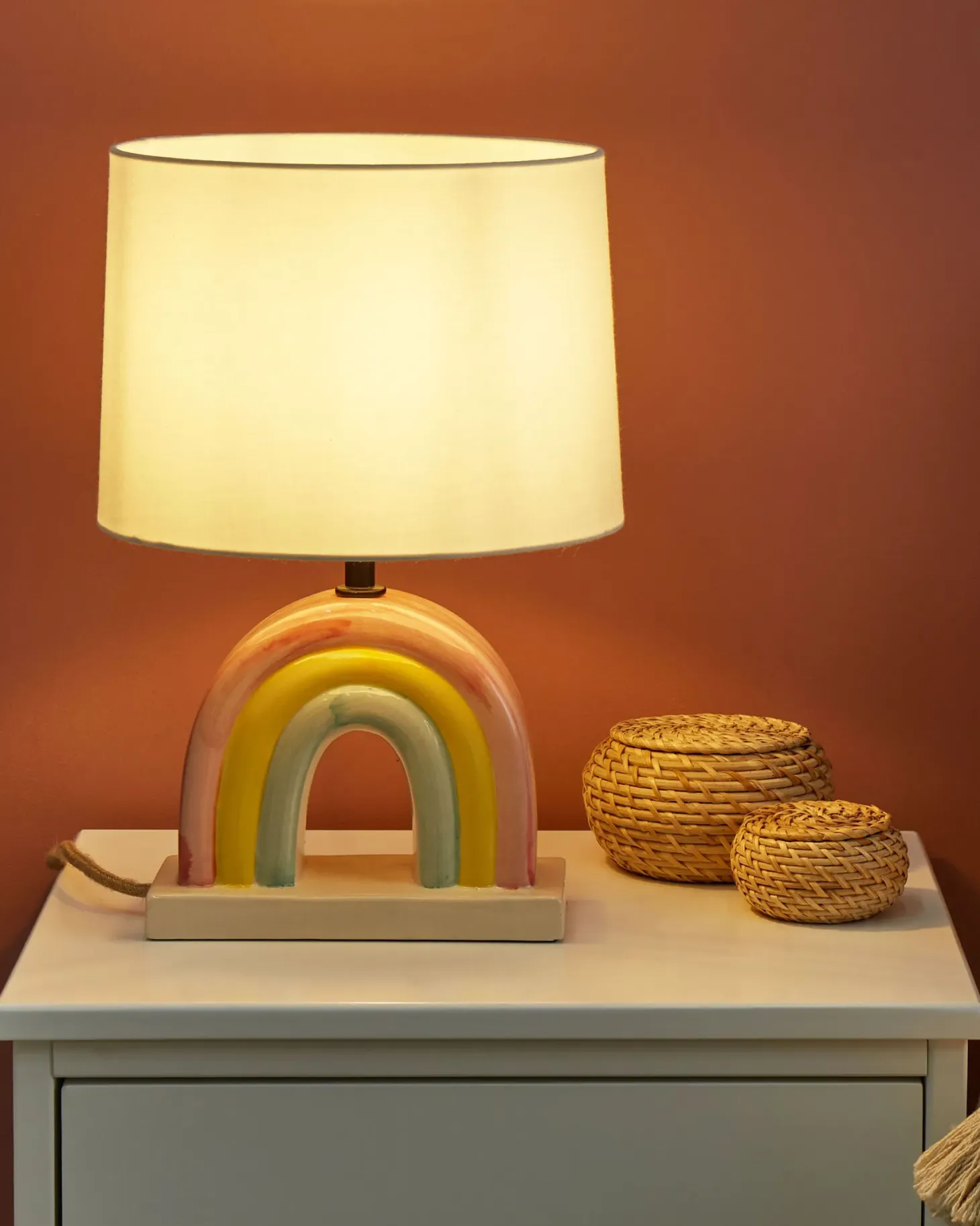 Lampa stołowa TITNA Ceramika Kolorowy