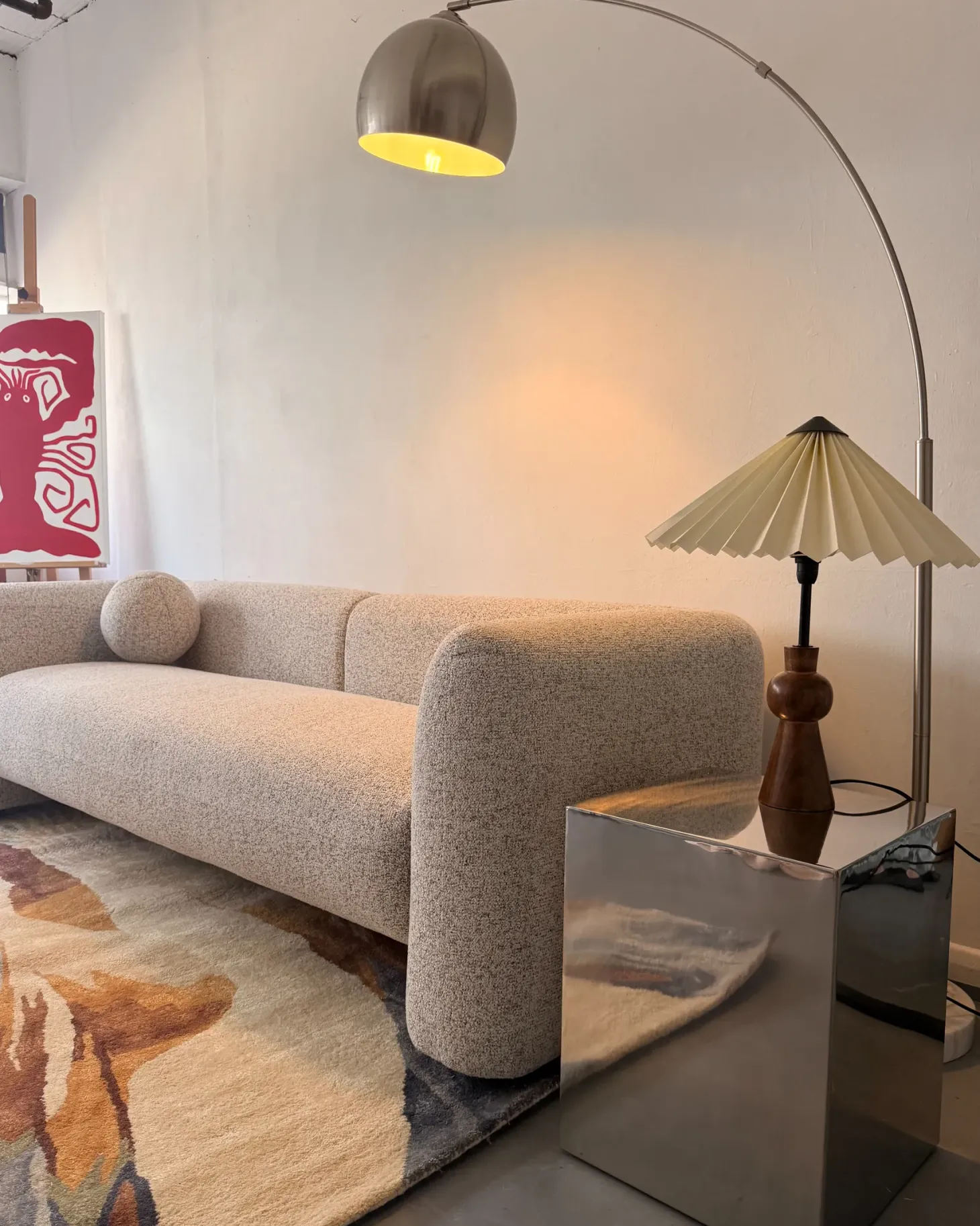 Lampa stołowa TOJSAN Papier Beżowy