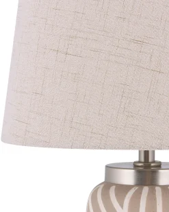 Lampa stołowa TRAISEN Ceramika Beżowy