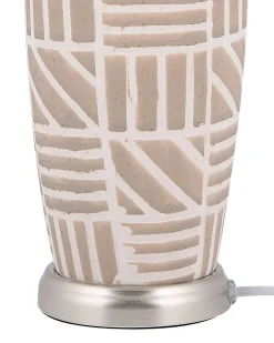 Lampa stołowa TRAISEN Ceramika Beżowy