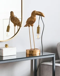 Lampa stołowa Tukan ARACARI Złoty