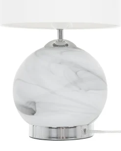 Lampa stołowa UELE Metal Szary marmur