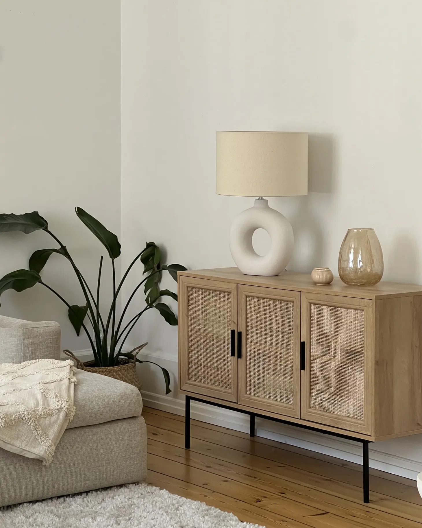 Lampa stołowa VENTA Ceramika Biały