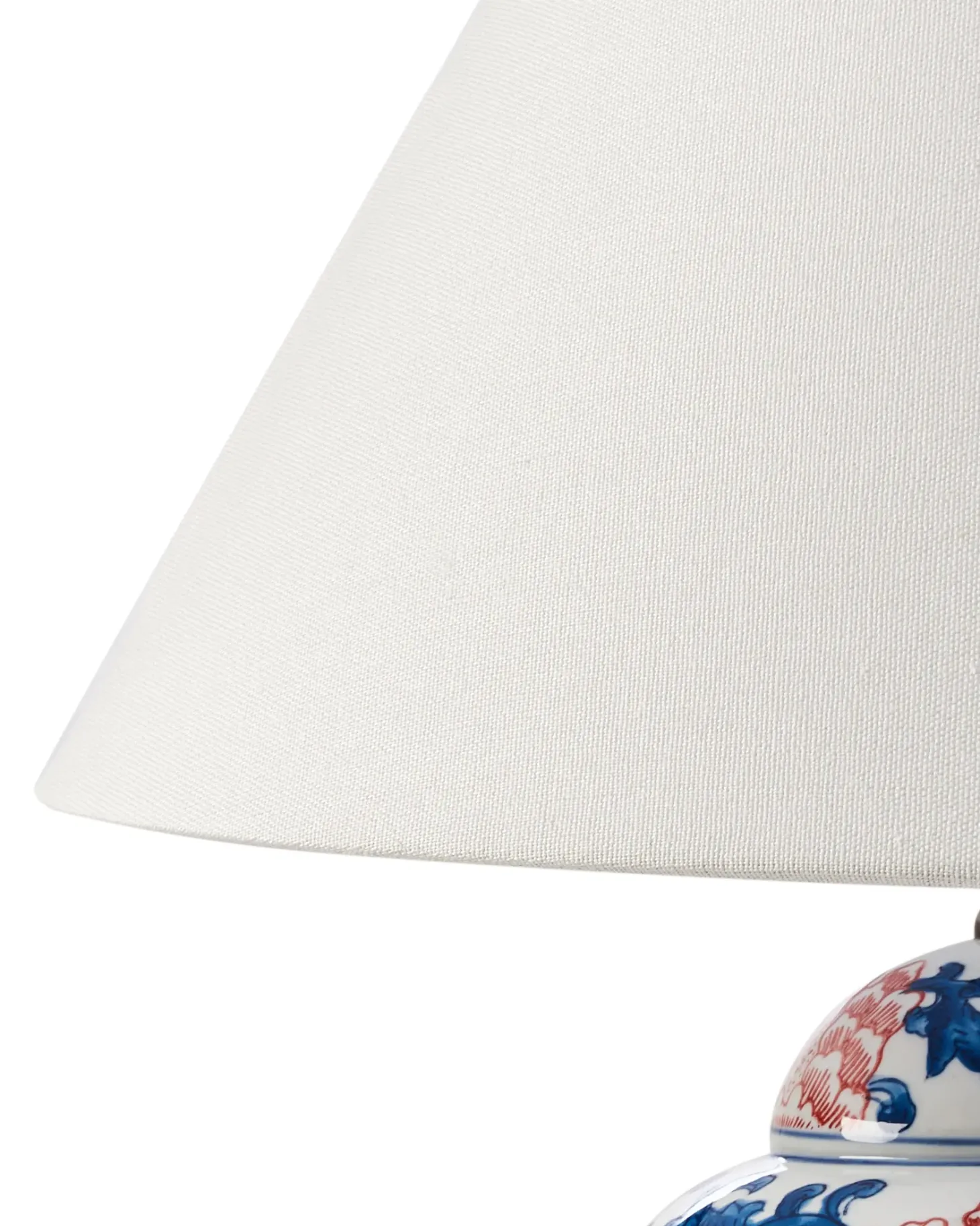 Lampa stołowa VERUSA Porcelana Biały/ niebieski