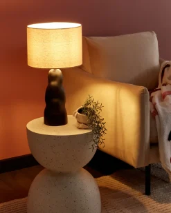 Lampa stołowa VILAR Ceramika Czarny