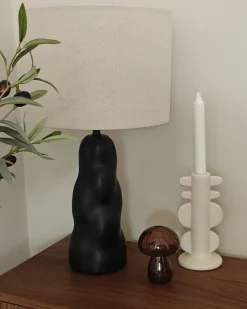 Lampa stołowa VILAR Ceramika Czarny