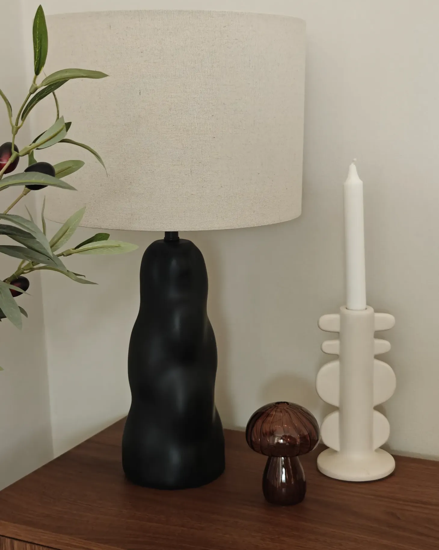 Lampa stołowa VILAR Ceramika Czarny