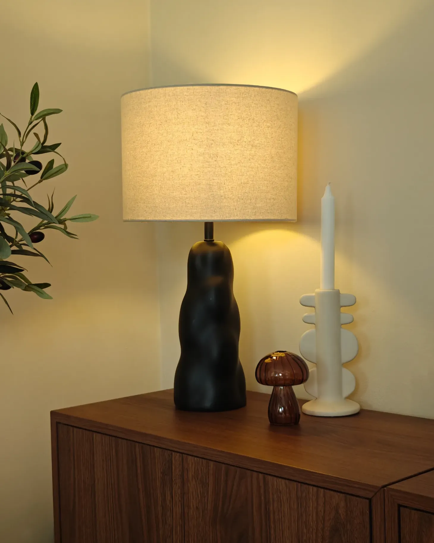Lampa stołowa VILAR Ceramika Czarny