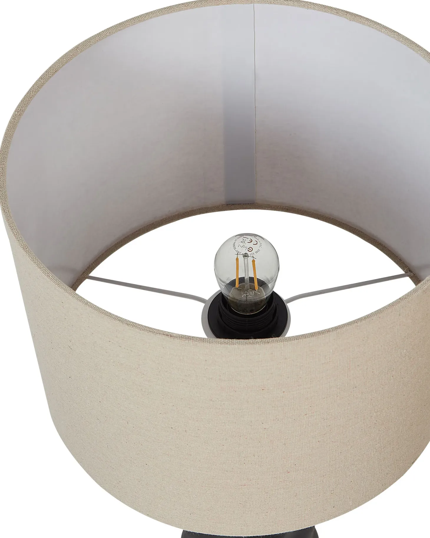 Lampa stołowa VILAR Ceramika Czarny