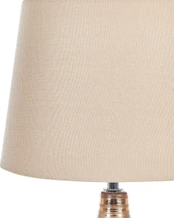 Lampa stołowa WARI Ceramika Złoty brąz