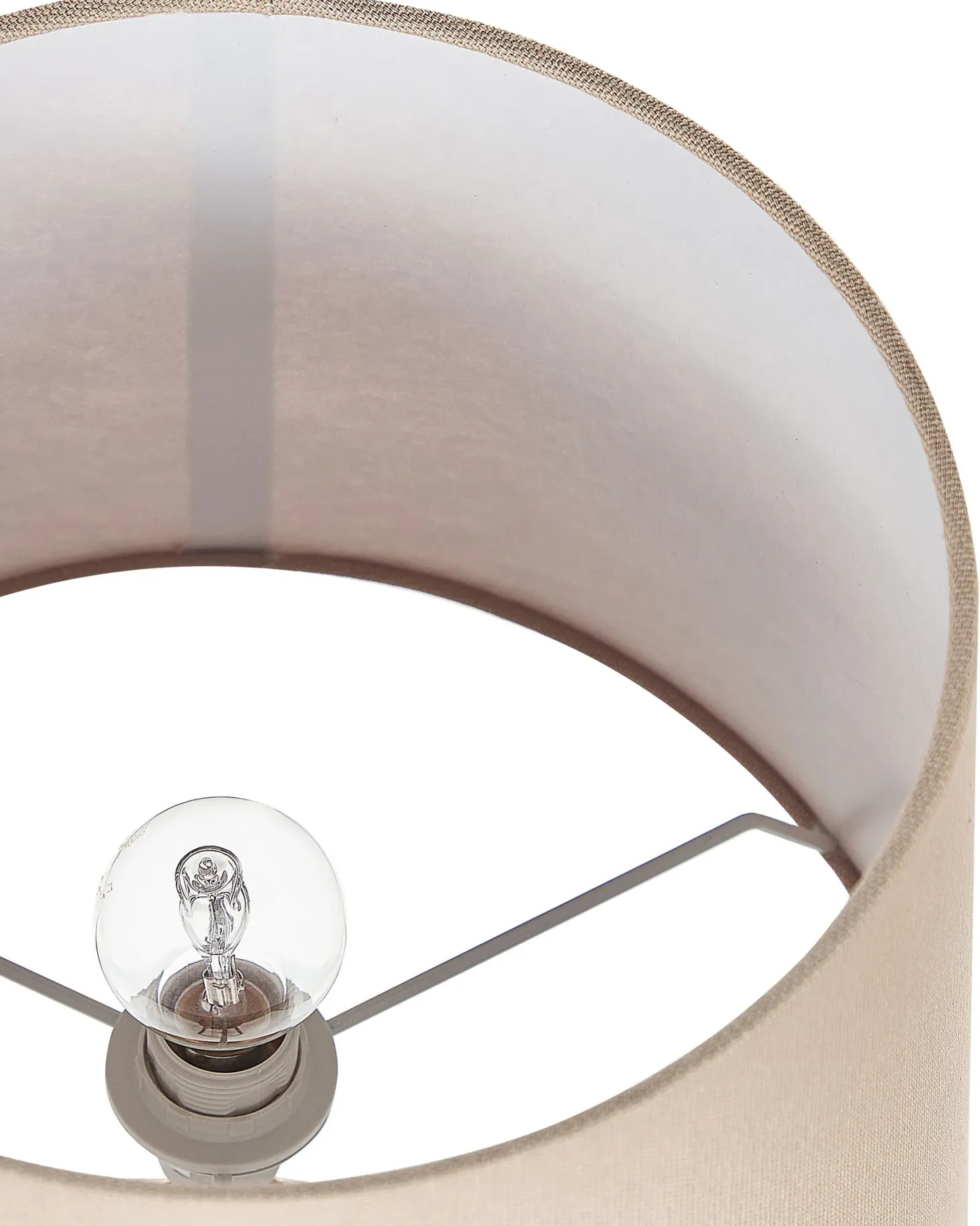 Lampa stołowa WARI Ceramika Złoty brąz