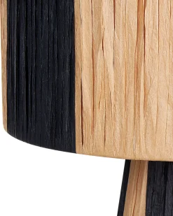 Lampa stołowa WELMEL Plecionka Brązowy/ czarny