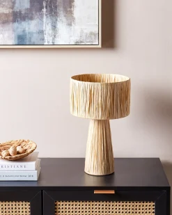 Lampa stołowa WELMEL Plecionka Naturalny