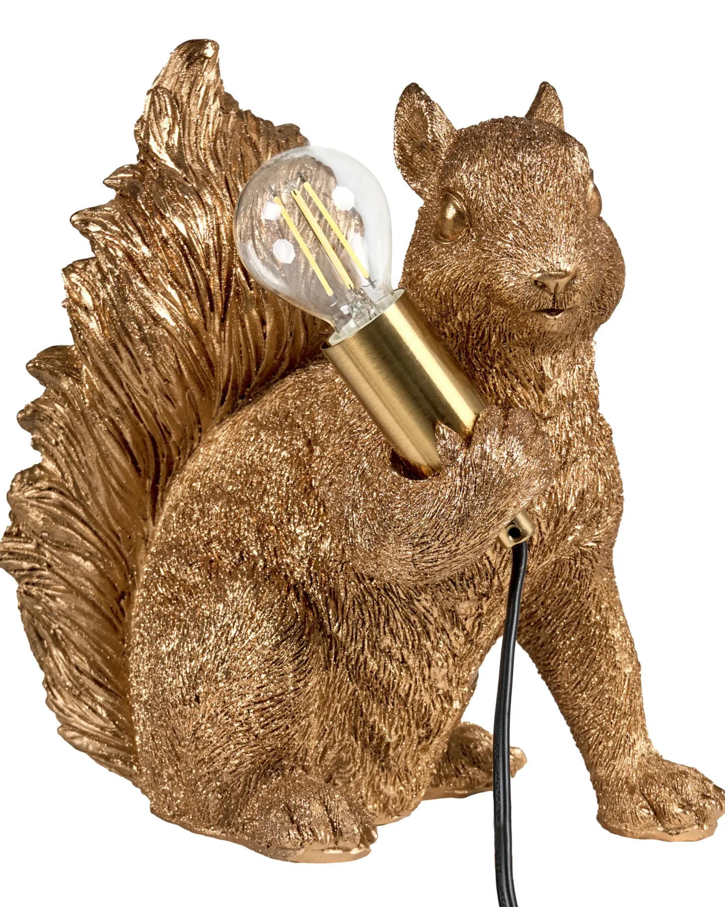 Lampa stołowa Wiewiórka PINOLI Złoty